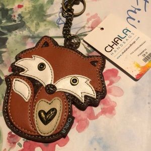 CHALA FOX COIN PURSE KEYCHAIN NEW!!!